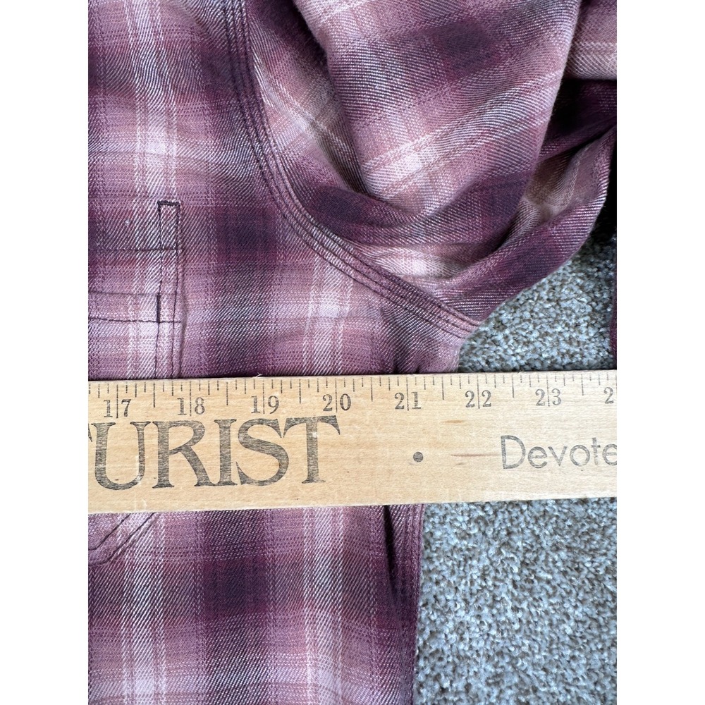 Carhartt Women's Pink Rugged Flex Hamilton Flannel Long Sleeve Shirt M (8/10)‎ - Picture 5 of 9